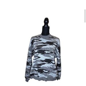 KERISMA KNITS Camo Angora Blend Sweater Size M/L medium large